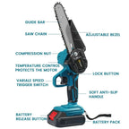 LumaSaw 6 İnç Bataryalı Zincir Testere Ergonomik Tutacaklı