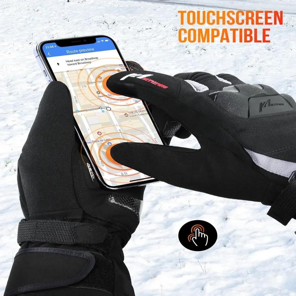 Guanti da Moto Riscaldati VeloWarm Ricaricabili via USB per Gite al Freddo