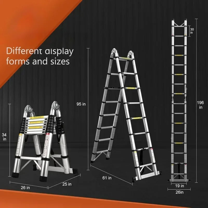 Scala telescopica Aventa per uso interno ed esterno