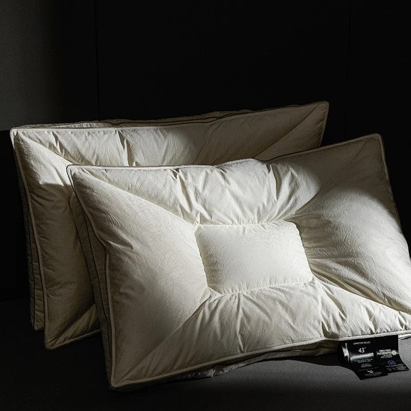 Bantal Memori Bulu Angsa Edisi Dengan Sarung Jacquard