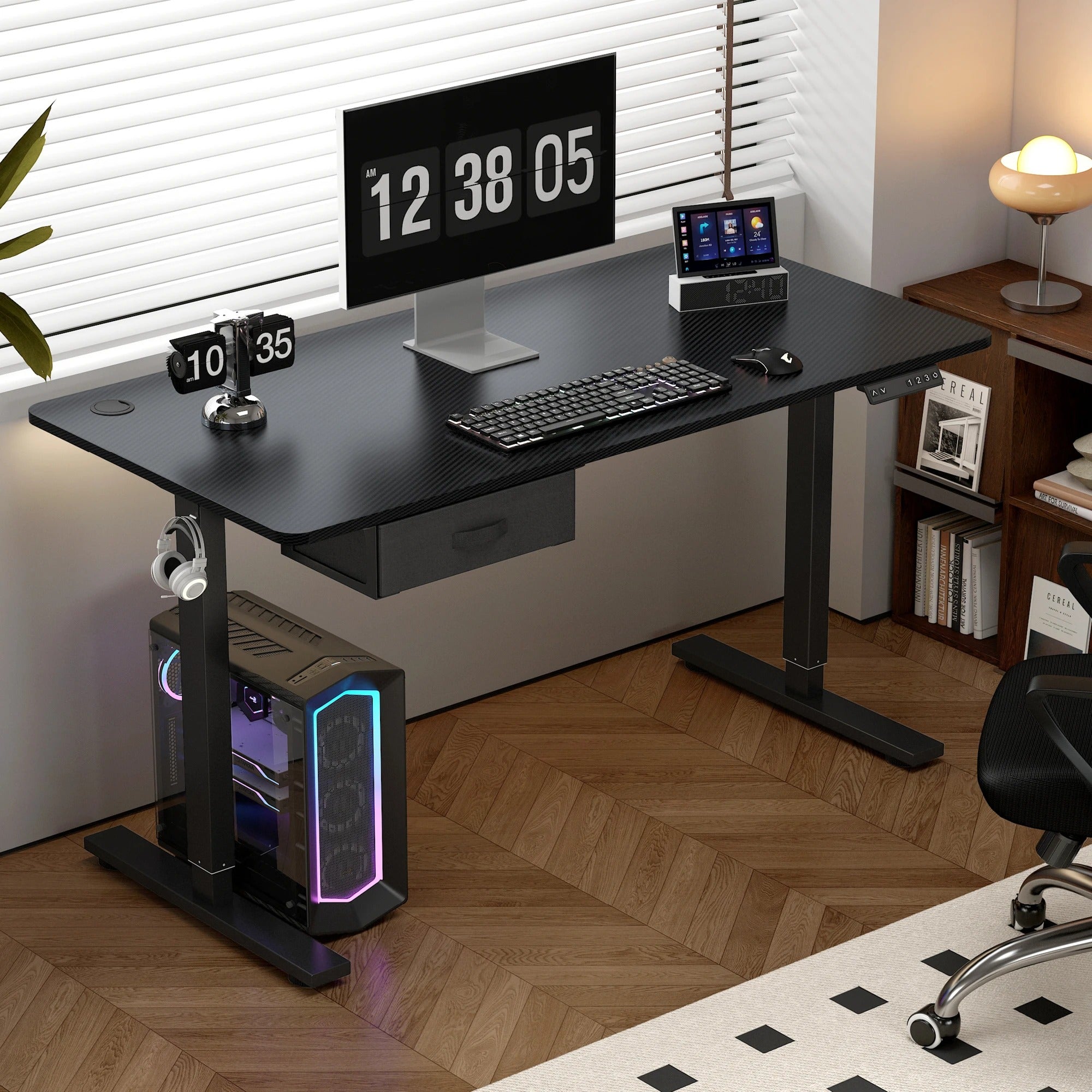 VarioLift magasságállítású elektromos íróasztal otthoni irodai használatra