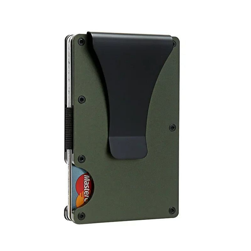 Kirrea Titanium Card Holder RFID Matte Cobalt Slim Unisex Accessory