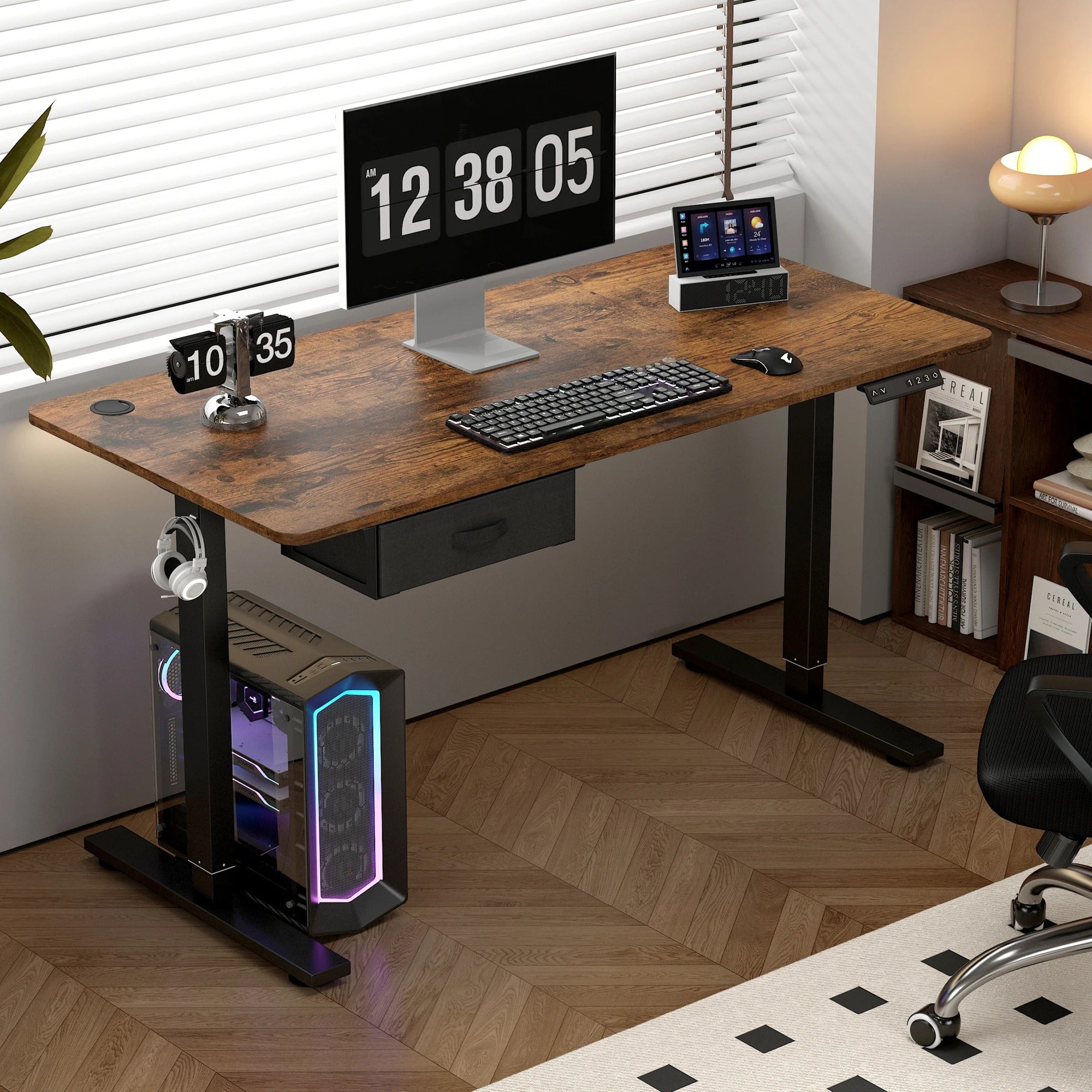 VarioLift magasságállítású elektromos íróasztal otthoni irodai használatra