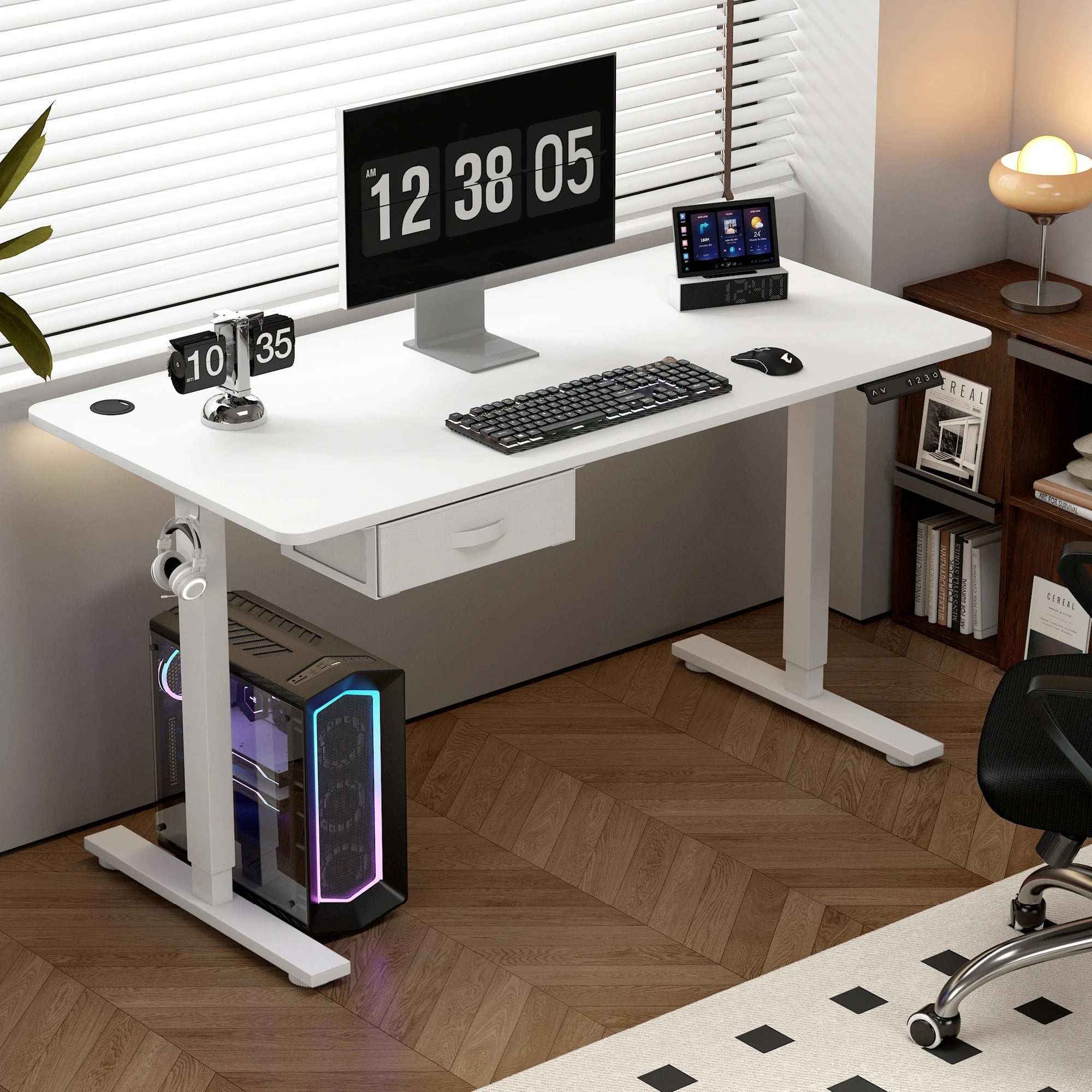 VarioLift magasságállítású elektromos íróasztal otthoni irodai használatra
