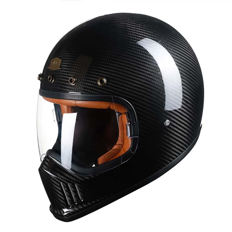 F380VB カーボンファイバー フルフェイスヘルメット DOT ECE認証済み