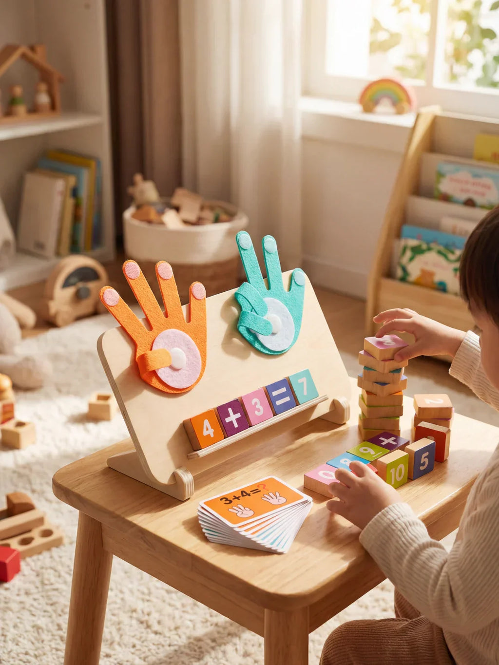Montessori Wooden Baby and Toddler Math Board