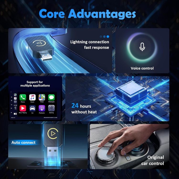 CarPlay Wireless Adapter For iPhones In 800 Cars Worldwide