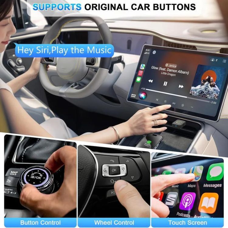 CarPlay Wireless Adapter For iPhones In 800 Cars Worldwide