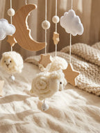 Wooden Baby Mobile – Gentle Crib Decor for Calm Sleep and Sensory Play