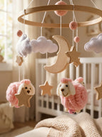 Wooden Baby Mobile – Gentle Crib Decor for Calm Sleep and Sensory Play