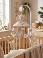 Soothing Wooden Baby Musical Mobile & Support Arm