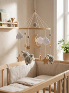 Wooden Baby Mobile – Gentle Crib Decor for Calm Sleep and Sensory Play