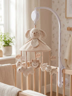 Soothing Wooden Baby Musical Mobile & Support Arm