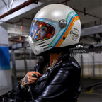 Casca integrală Bikerslifestyle pentru motocicliști, certificată DOT și ECE