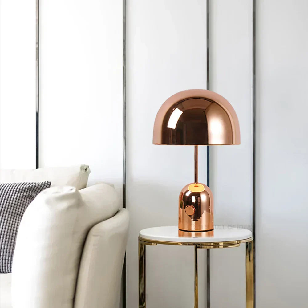 Luminra Copper Table Lamp Dimmable Lighting For Living Rooms Or Home Offices