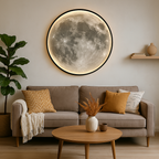 Lunara Moon Lampa Ścienna Prezentuje Realistyczne Szczegóły Kraterów i Delikatne Światło LED