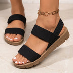 Stretch Elastic Sandals – Lightweight Slip-On for Walking and Travel