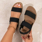 Stretch Elastic Sandals – Lightweight Slip-On for Walking and Travel