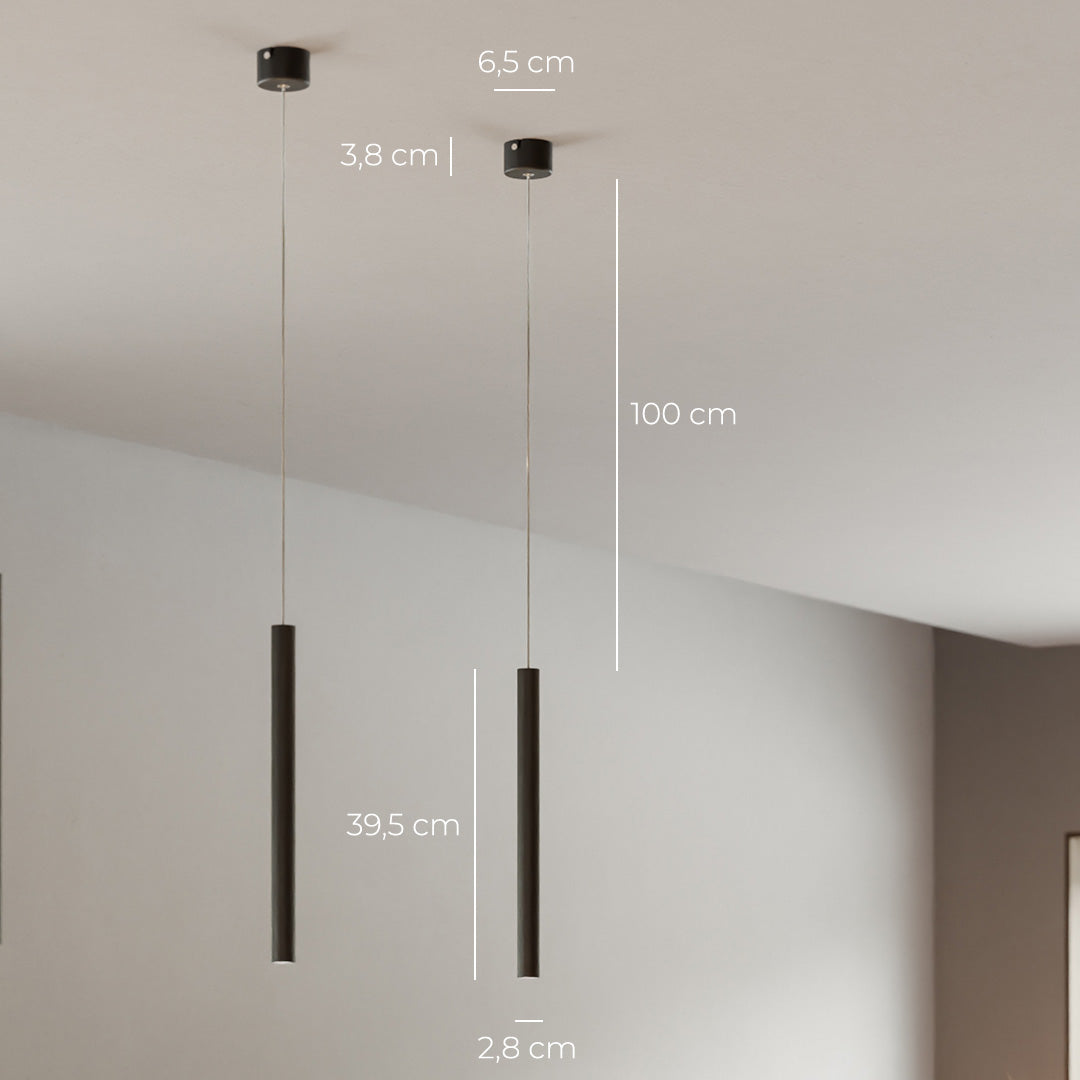 Lustră suspendată AeroLume în stil minimalist cu tehnologie LED
