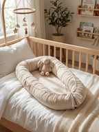 Soothing Cotton Baby Nest for Crib Transition