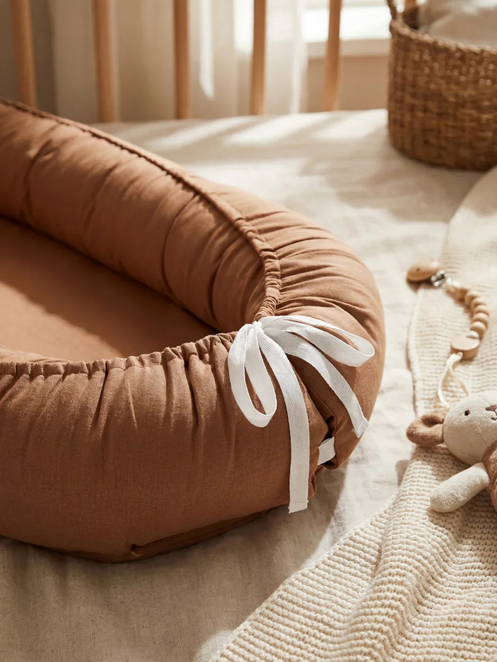 Soothing Cotton Baby Nest for Crib Transition