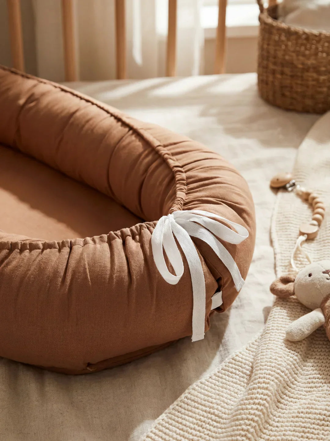 Soothing Cotton Baby Nest for Crib Transition