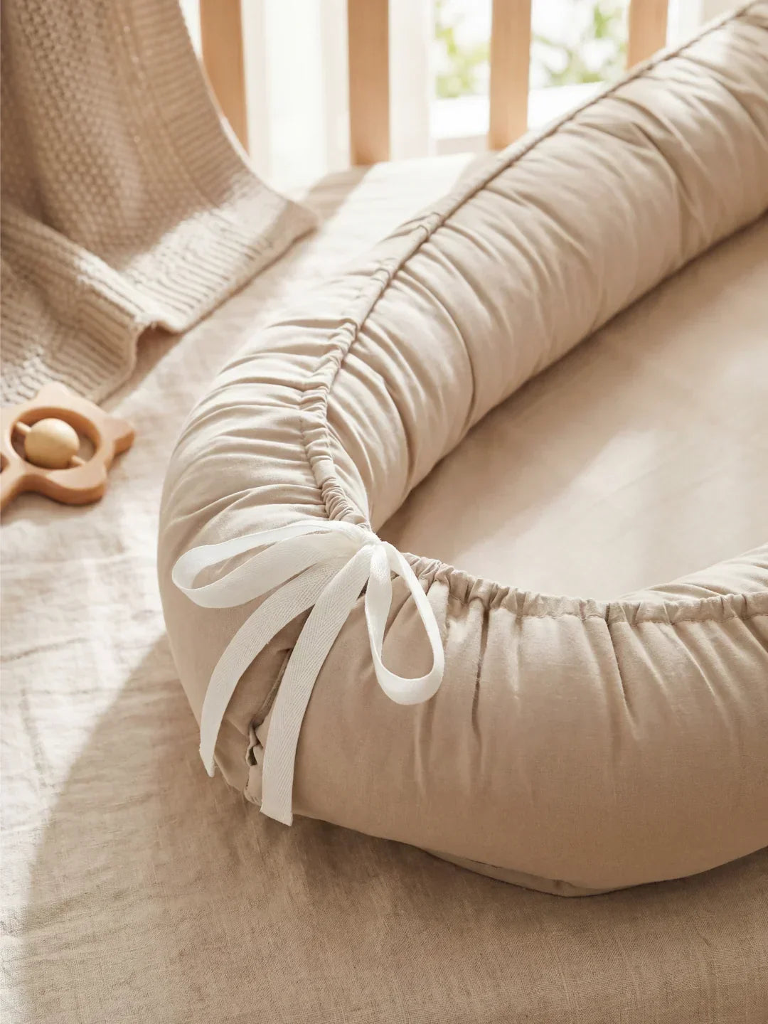 Soothing Cotton Baby Nest for Crib Transition