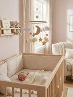 Wooden Baby Mobile – Gentle Crib Decor for Calm Sleep and Sensory Play