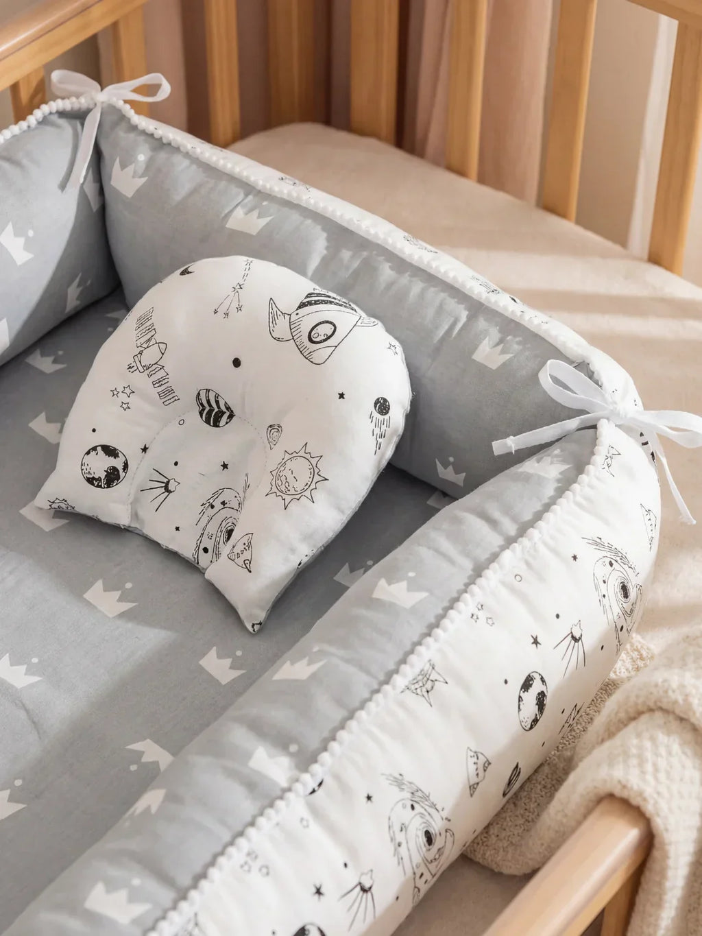 Extra-Long Baby Sleep Pod with Cervical Pillow