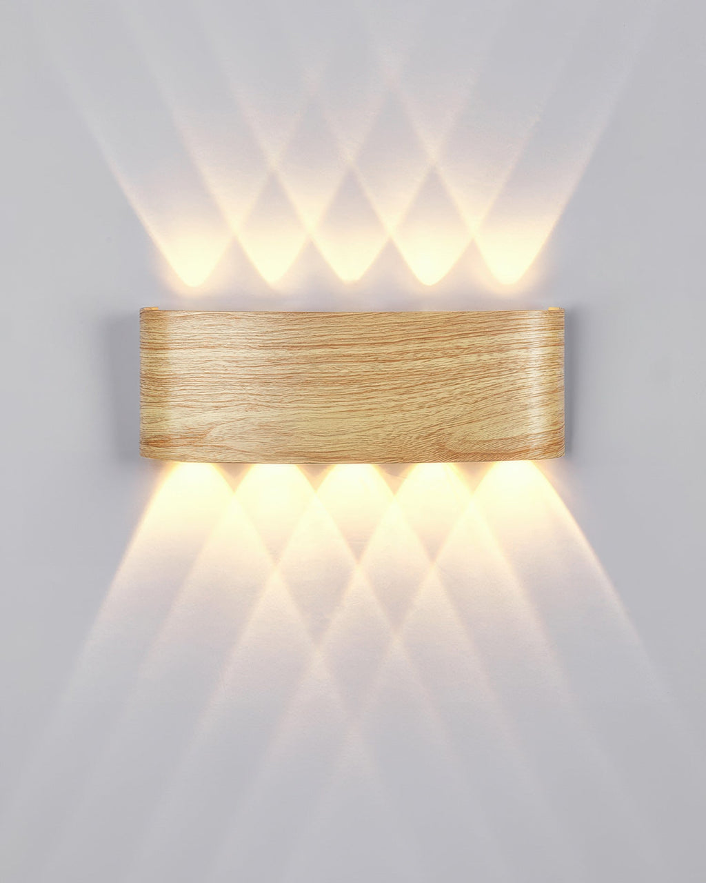LumaVerde Woodgrain Sconce Outdoor LED Lighting Weatherproof