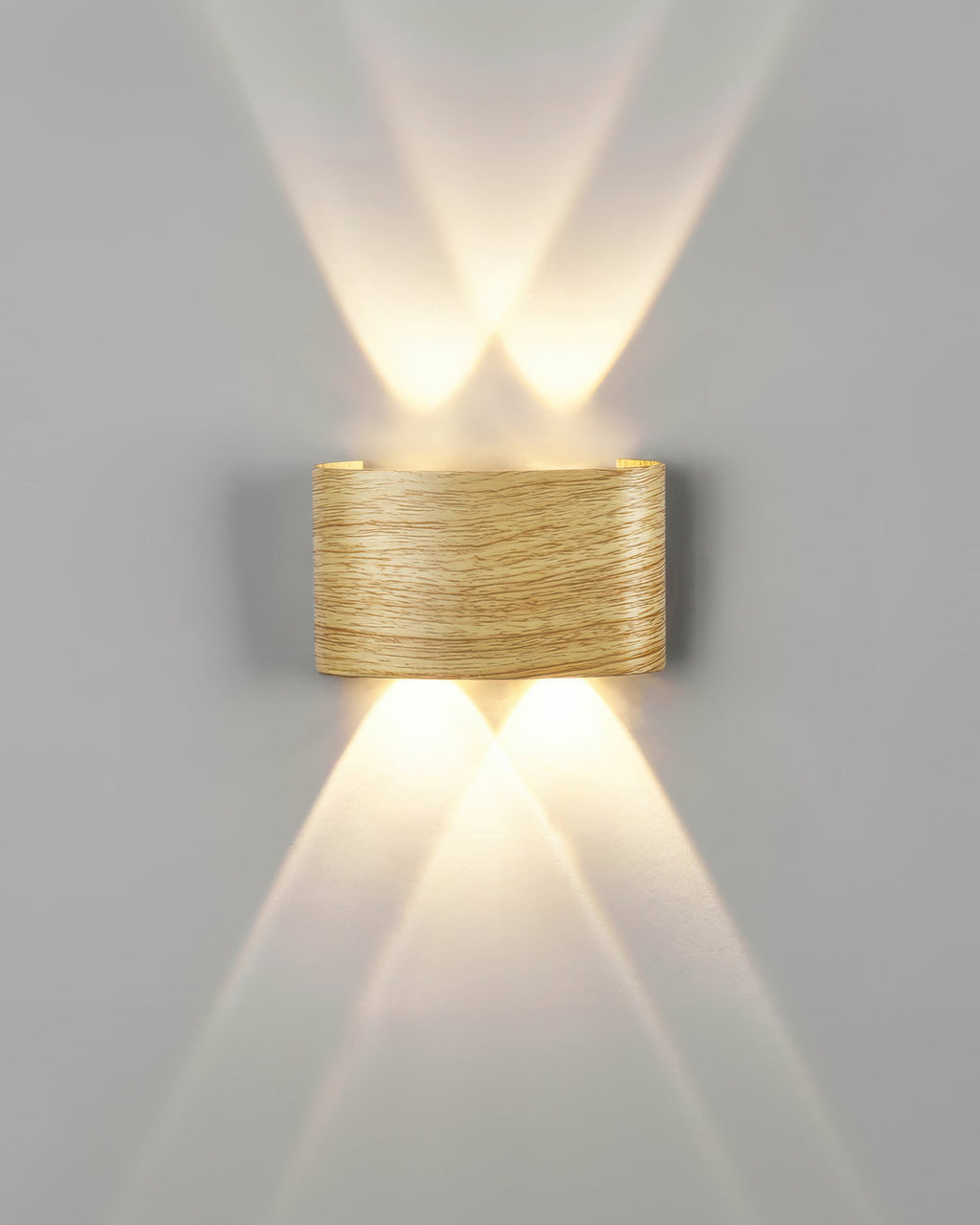 LumaVerde Woodgrain Sconce Outdoor LED Lighting Weatherproof