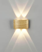 LumaVerde Woodgrain Sconce Outdoor LED Lighting Weatherproof