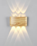 LumaVerde Woodgrain Sconce Outdoor LED Lighting Weatherproof
