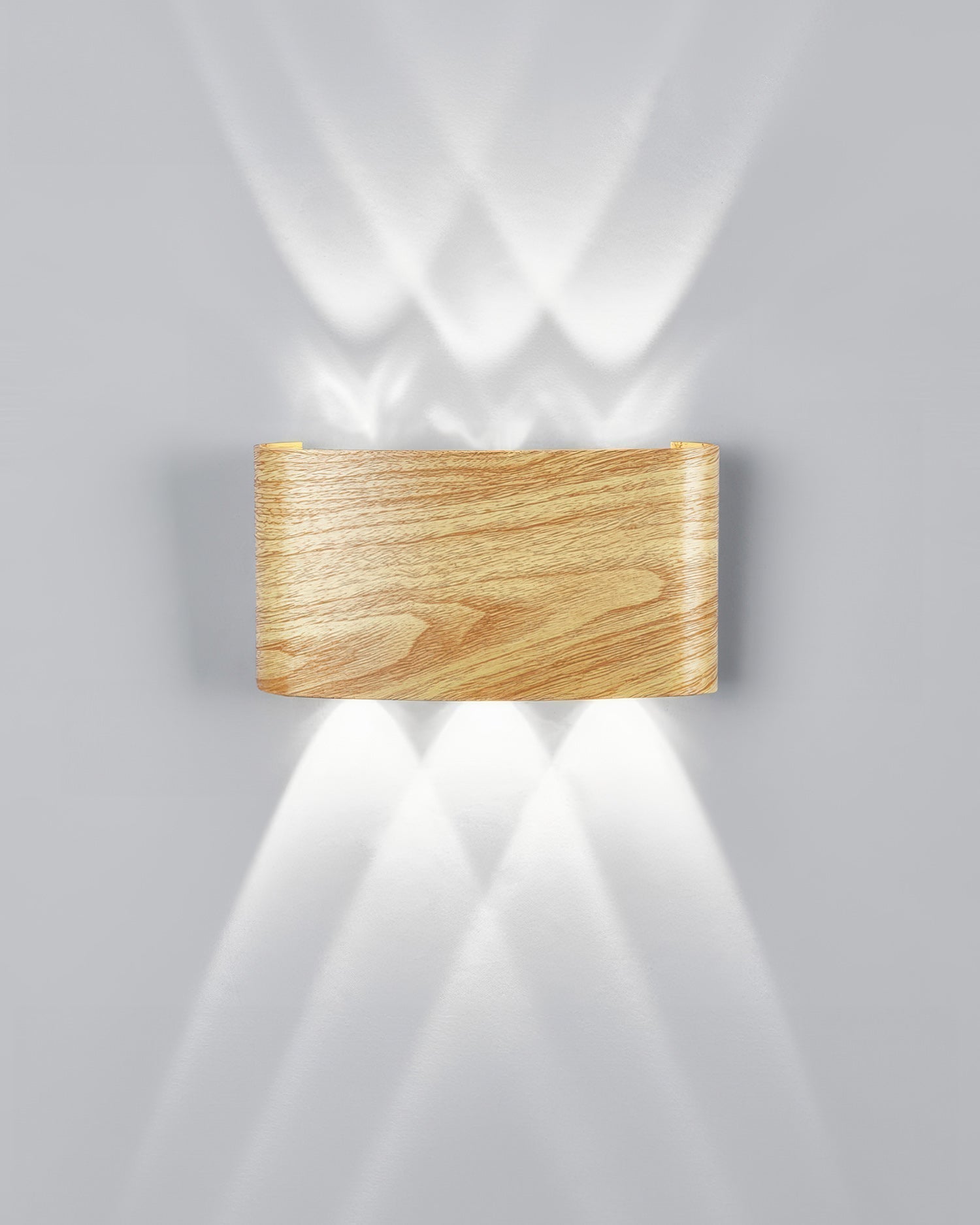 Aplique LumaVerde con Textura de Madera Iluminación LED Exterior Resistente al Clima