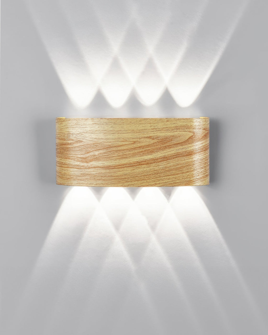 LumaVerde Woodgrain Sconce Outdoor LED Lighting Weatherproof