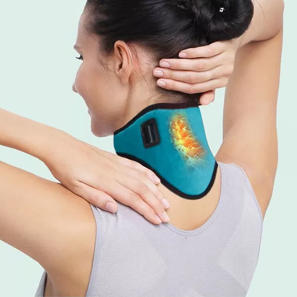 תמיכת צוואר מחוממת ThermaNeck להקלה על אי נוחות בצוואר