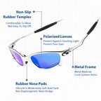 ZephyrEdge polarisierte Sport-Sonnenbrille mit UV400-Schutz