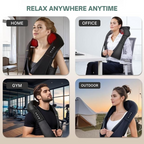 ShiatsuHeat Pro Back And Neck Massager For Tension Relief
