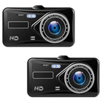 Wireless Twin Dash Cam With Front Or Rear View, 1080p, 4-Inch LCD