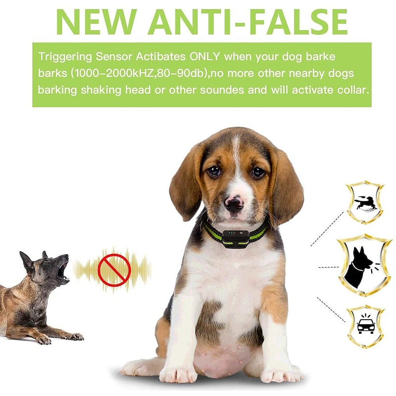 Collar Antiladridos Recargable LumaPaw Pro con Sonido, Vibración y Corrección Opcional