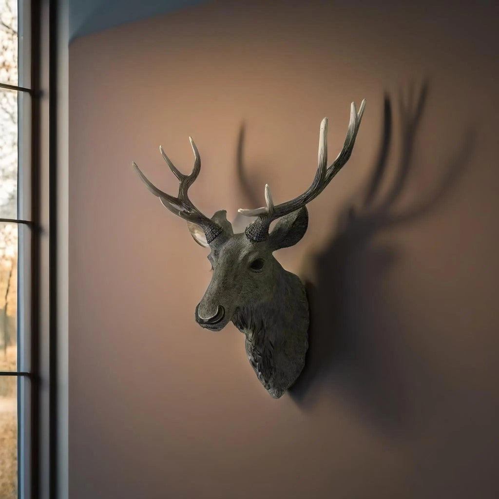 Thornridge Rustic Deer Head Mount For Cabin Decor Wall Accent