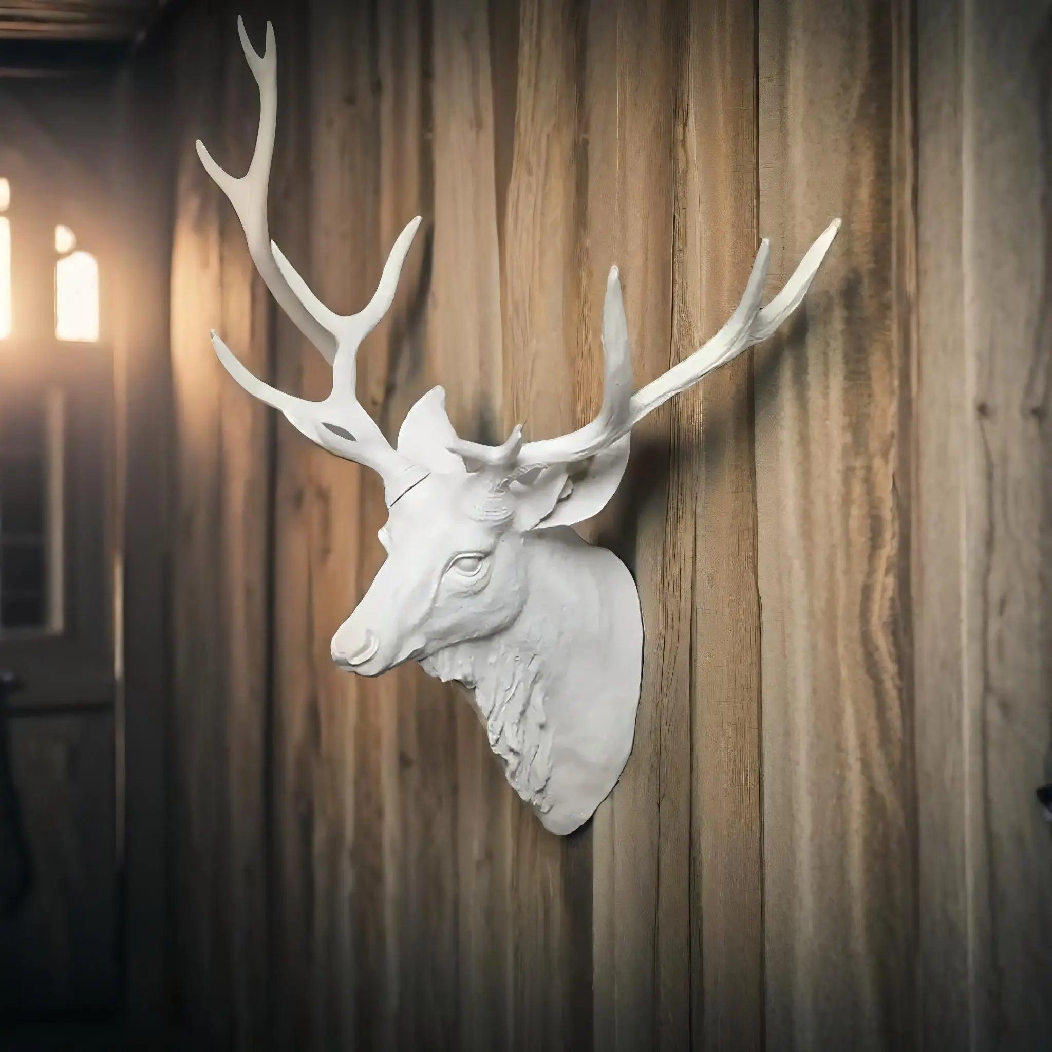 Thornridge Rustic Deer Head Mount For Cabin Decor Wall Accent