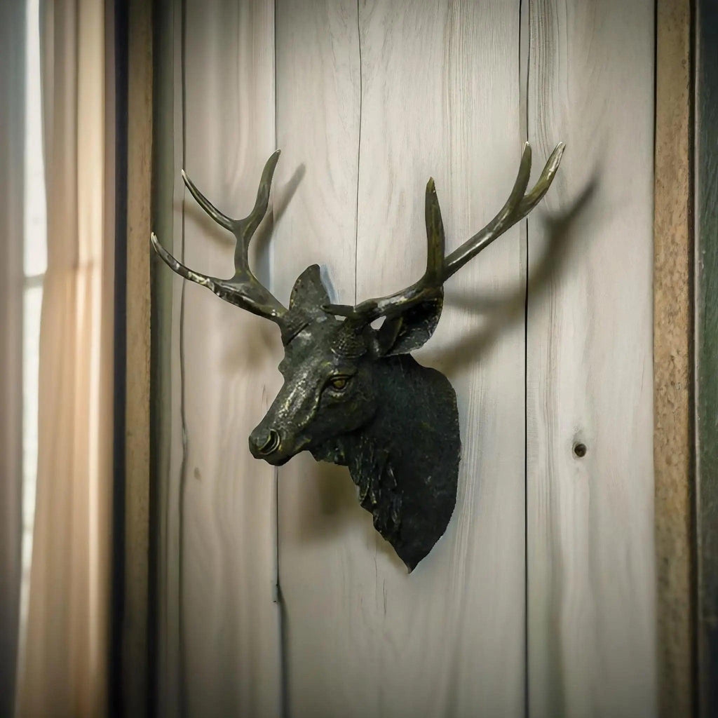 Thornridge Rustic Deer Head Mount For Cabin Decor Wall Accent