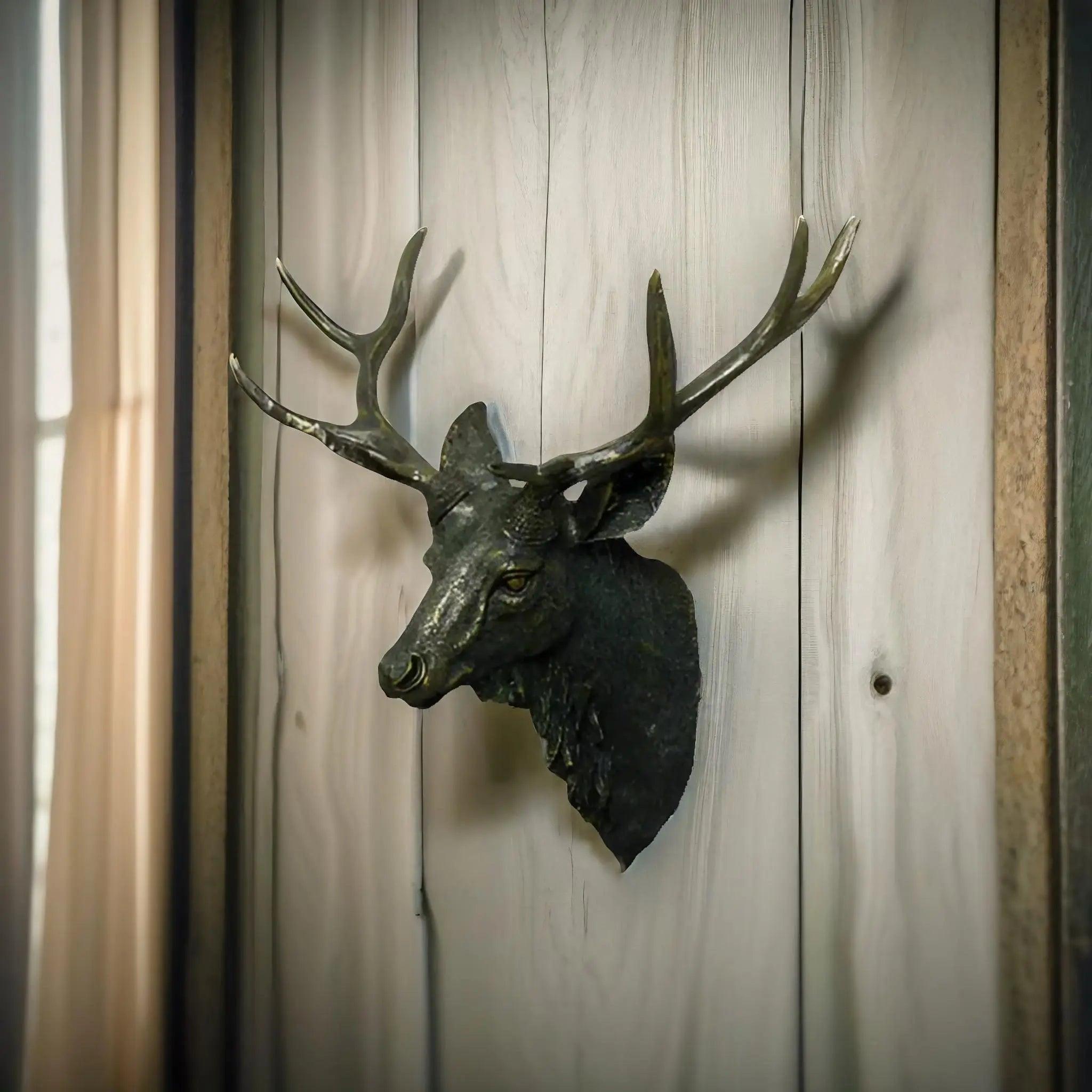 Thornridge Rustic Deer Head Mount For Cabin Decor Wall Accent