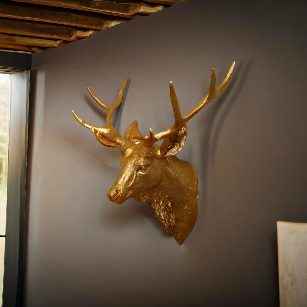 Thornridge Rustic Deer Head Mount For Cabin Decor Wall Accent