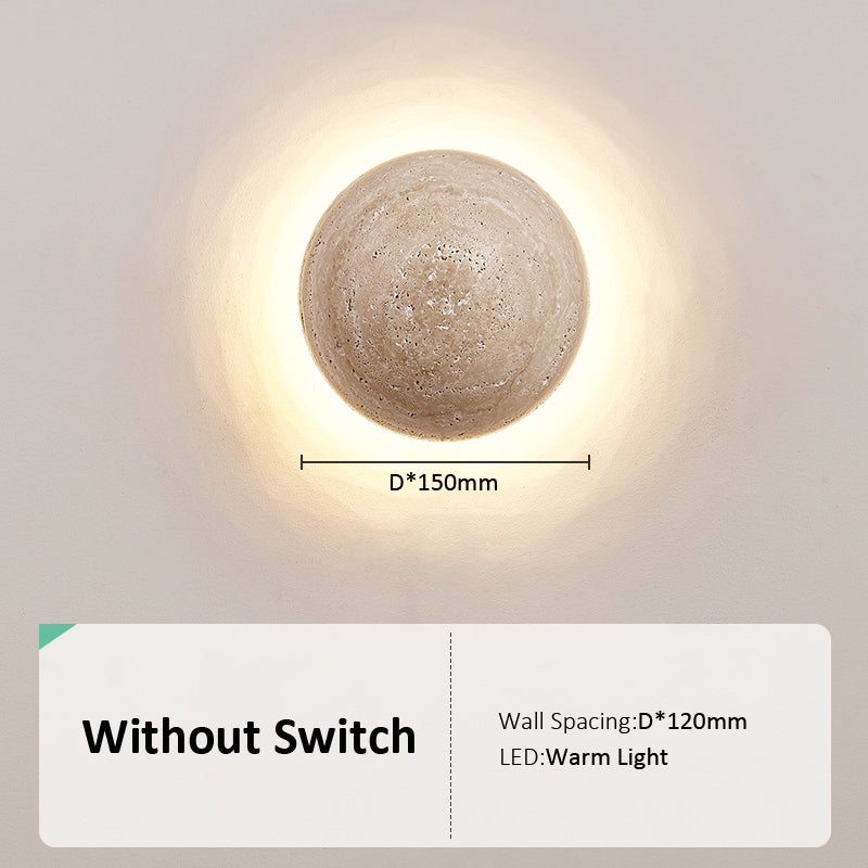 Asterra Wandleuchte in Creme-Finish für minimalistische Innenräume