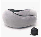 NovaGlide Memory Foam Neck Pillow For Travel Comfort On The Go