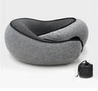 NovaGlide Memory Foam Neck Pillow For Travel Comfort On The Go