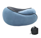 NovaGlide Memory Foam Neck Pillow For Travel Comfort On The Go