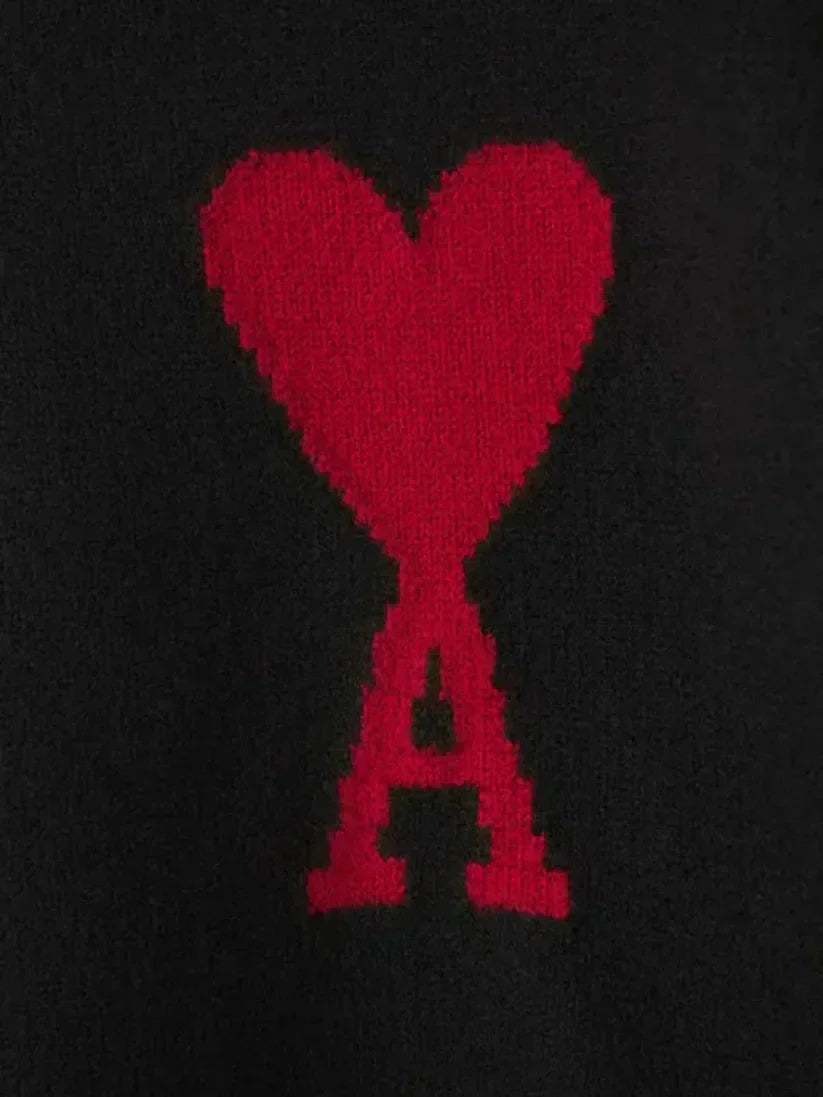 Amitalie Unisex 100 Percent Wool Sweater With Iconic Heart